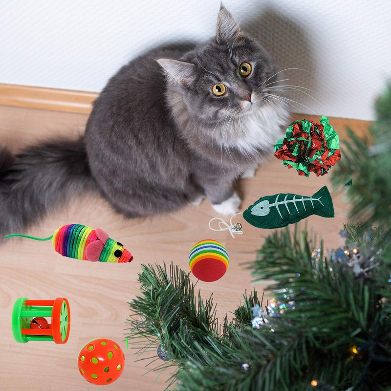 Kole Christmas Cat Stocking, 6 Assorted Toys, Medium Breeds - Image 5